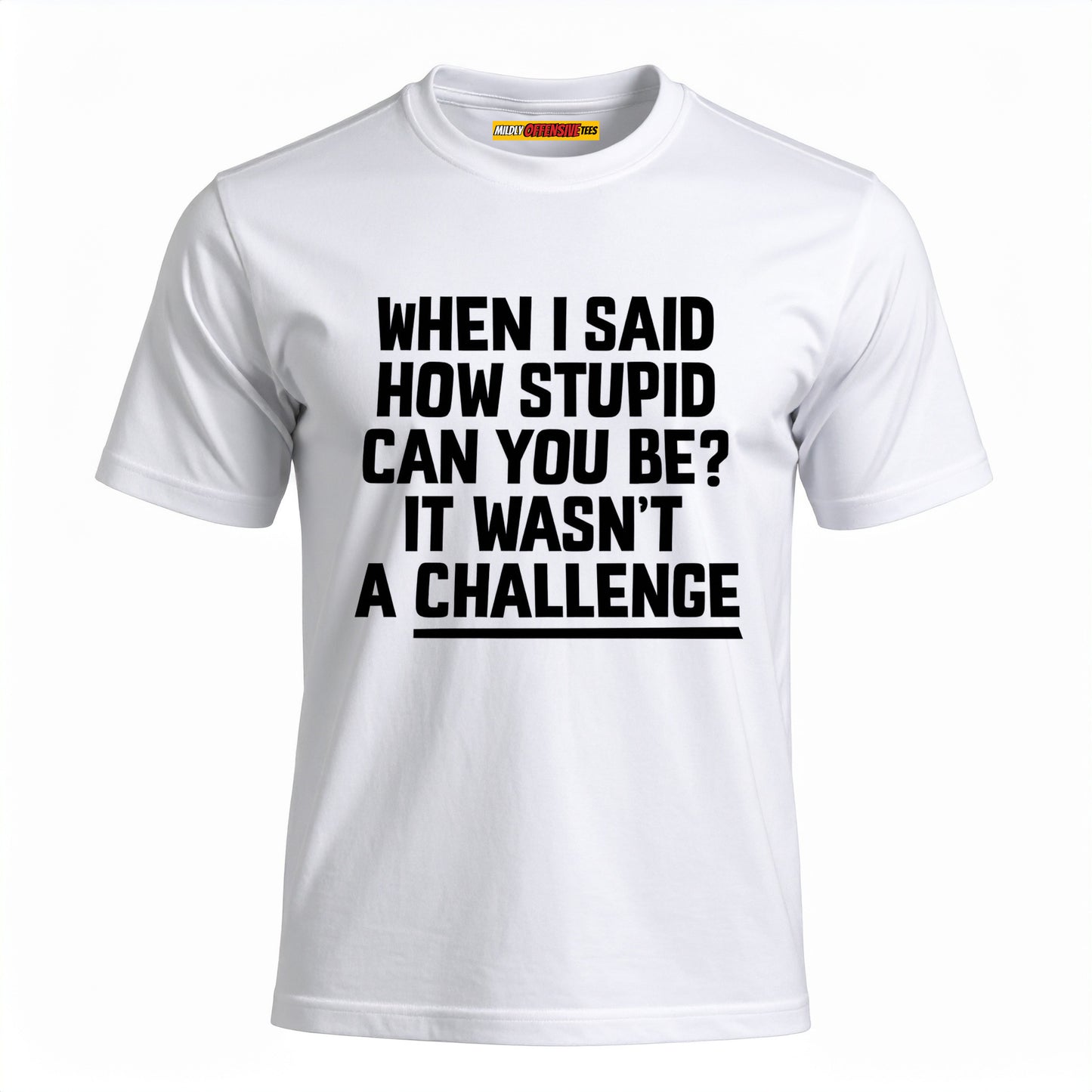 When I Said How Stupid Can You Be? It Wasn't A Challenge