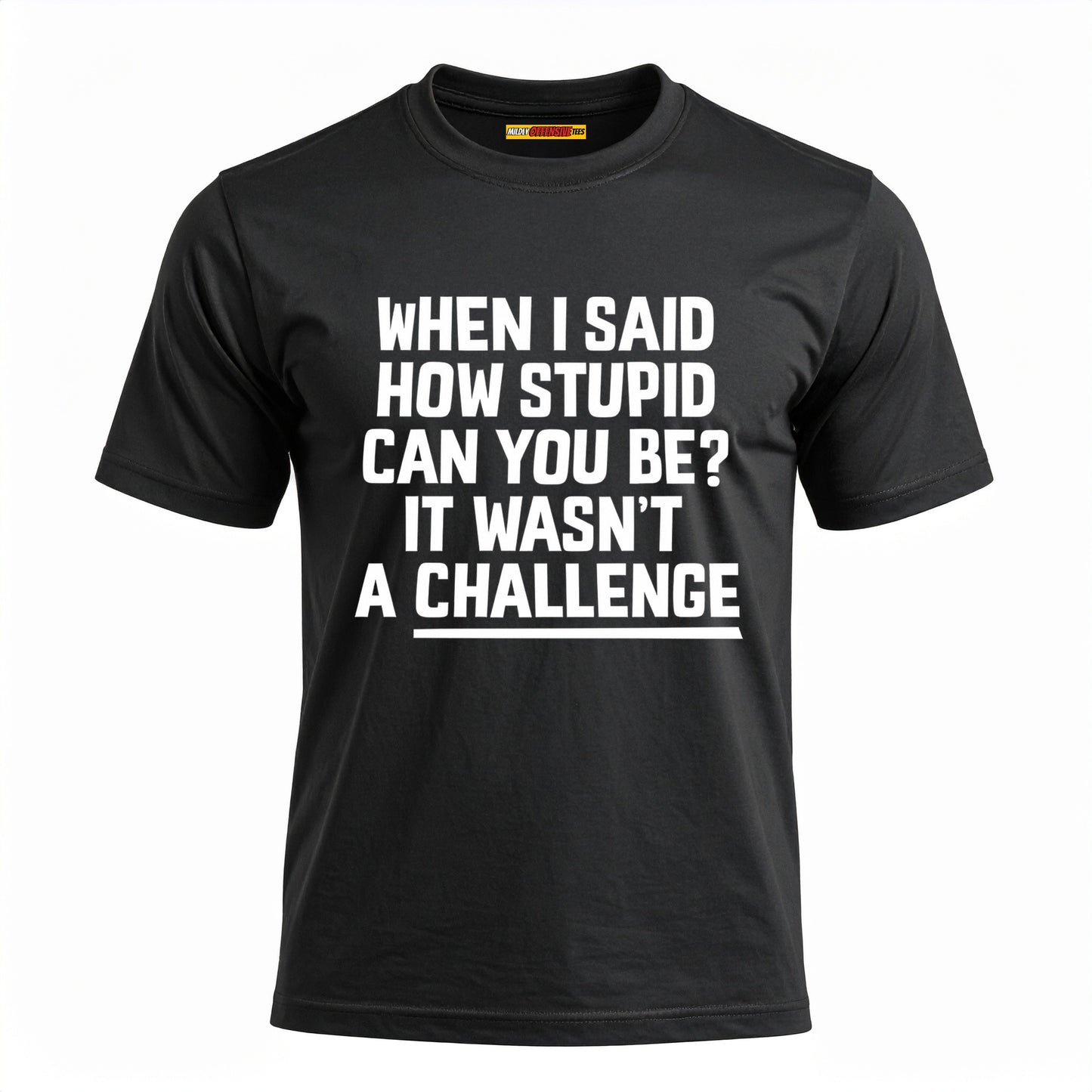 When I Said How Stupid Can You Be? It Wasn't A Challenge