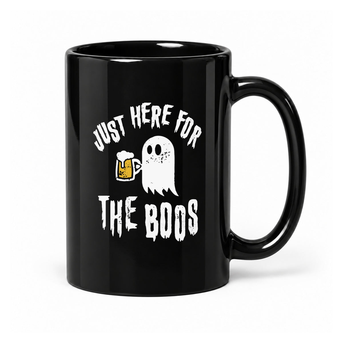 Just Here for the Boos - Black Ceramic Mug