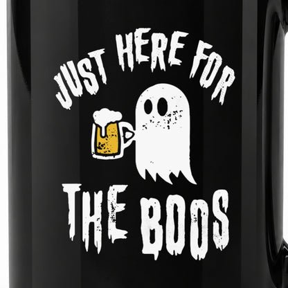 Just Here for the Boos - Black Ceramic Mug