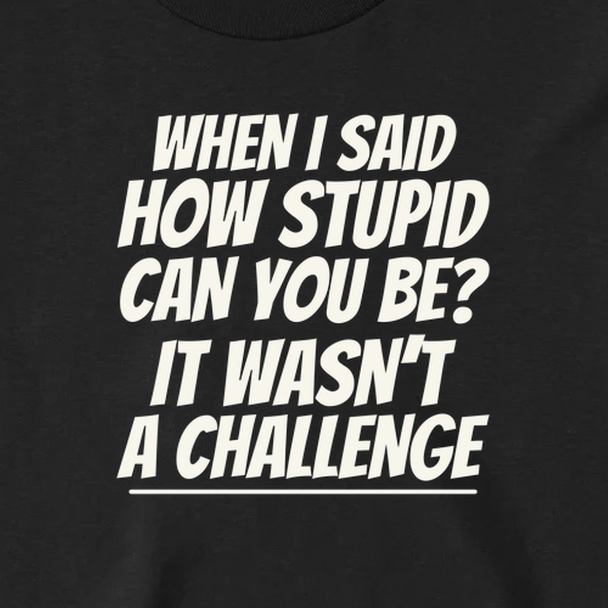 How Stupid Can You Be? - Long Sleeve Tee
