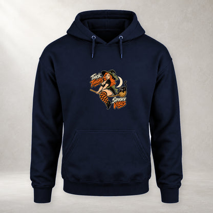 Thick Thighs, Spooky Vibes - Fleece Hoodie