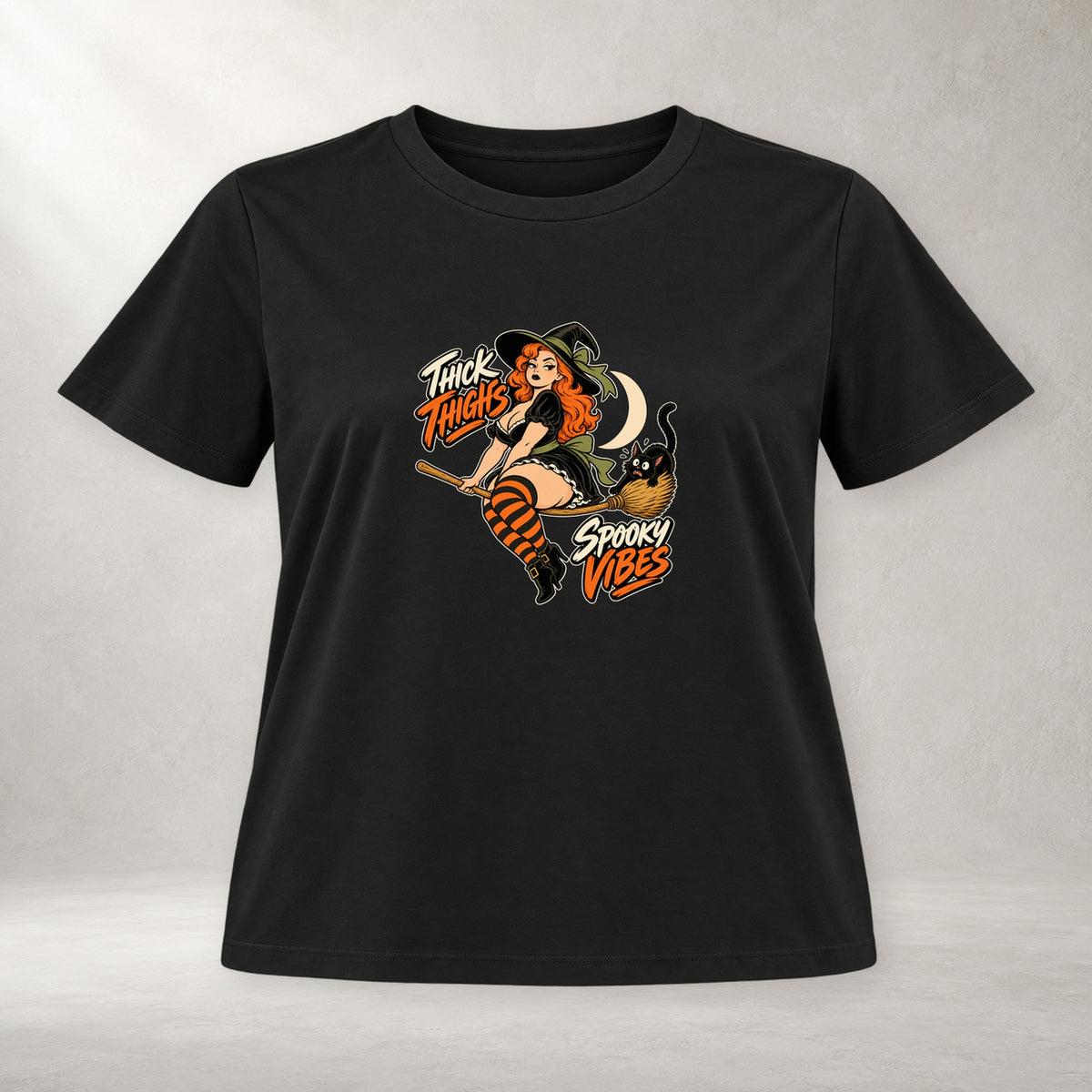 Thick Thighs, Spooky Vibes - Women’s T-Shirt