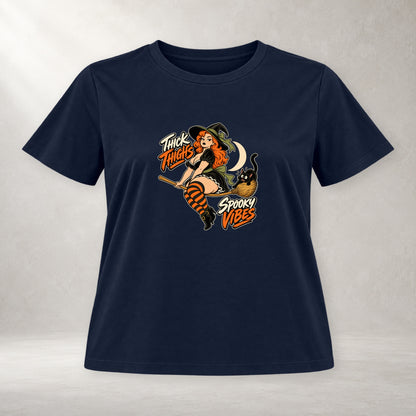 Thick Thighs, Spooky Vibes - Women’s T-Shirt
